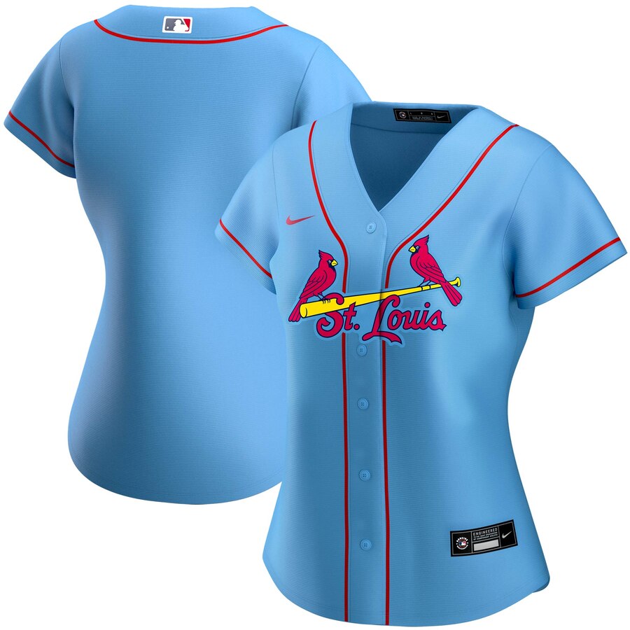 St. Louis Cardinals Nike Women's Alternate 2020 MLB Team Jersey Light Blue